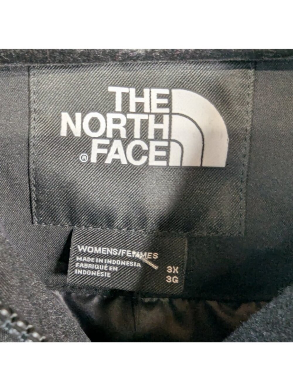 THE NORTH FACE Womens 3x Arctic Down Parka Black Waterproof 600 Coat Faux Fur - Picture 6 of 12